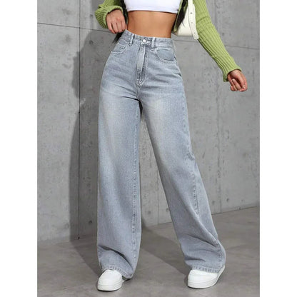 Baggy Jeans Damen | Hohe Taille, Weite Beine | Trendy 4