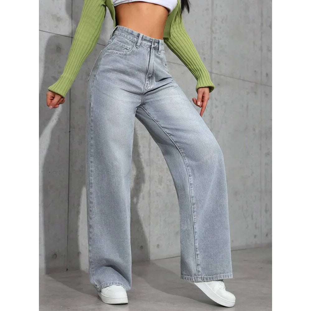 Baggy Jeans Damen | Hohe Taille, Weite Beine | Trendy 5