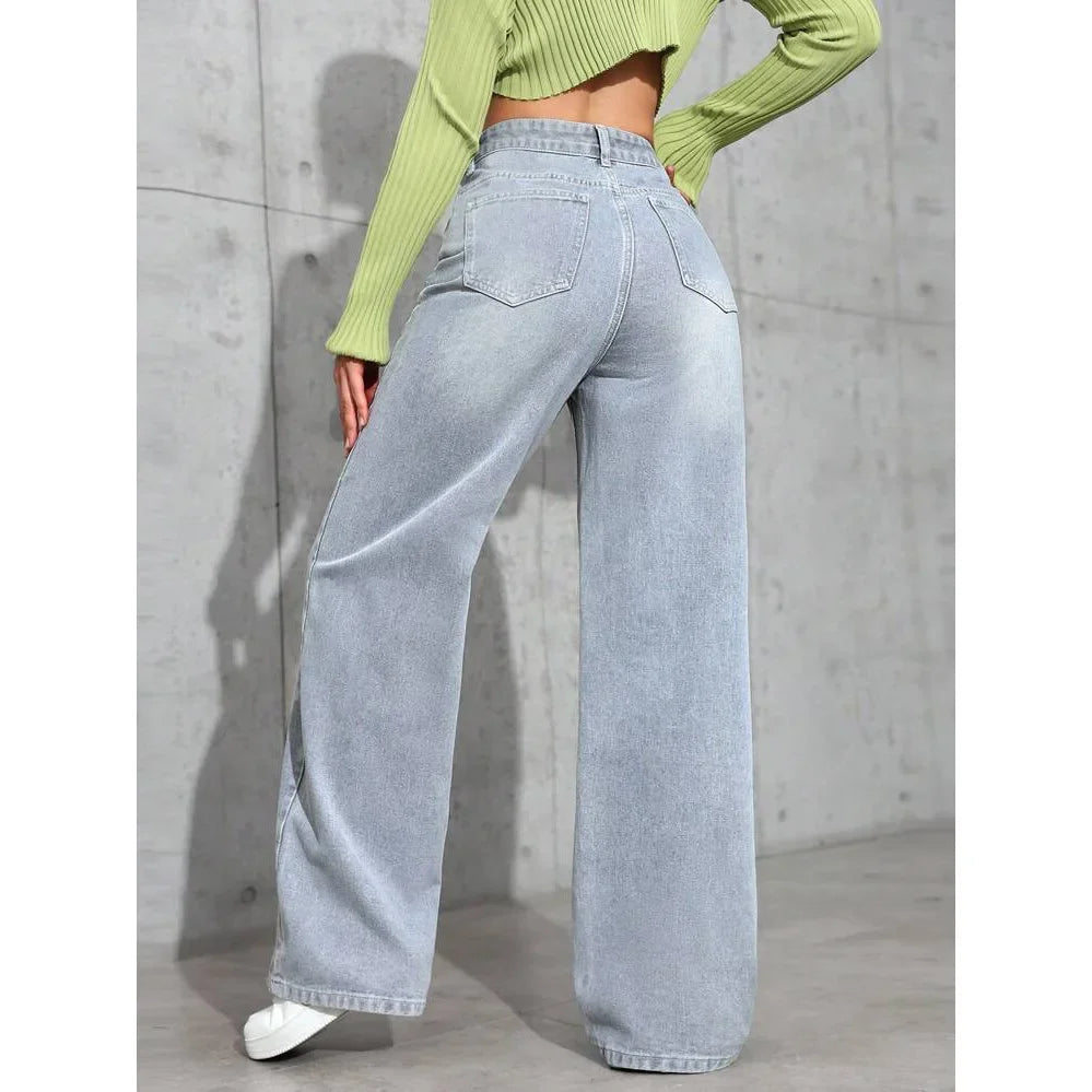 Baggy Jeans Damen | Hohe Taille, Weite Beine | Trendy 6