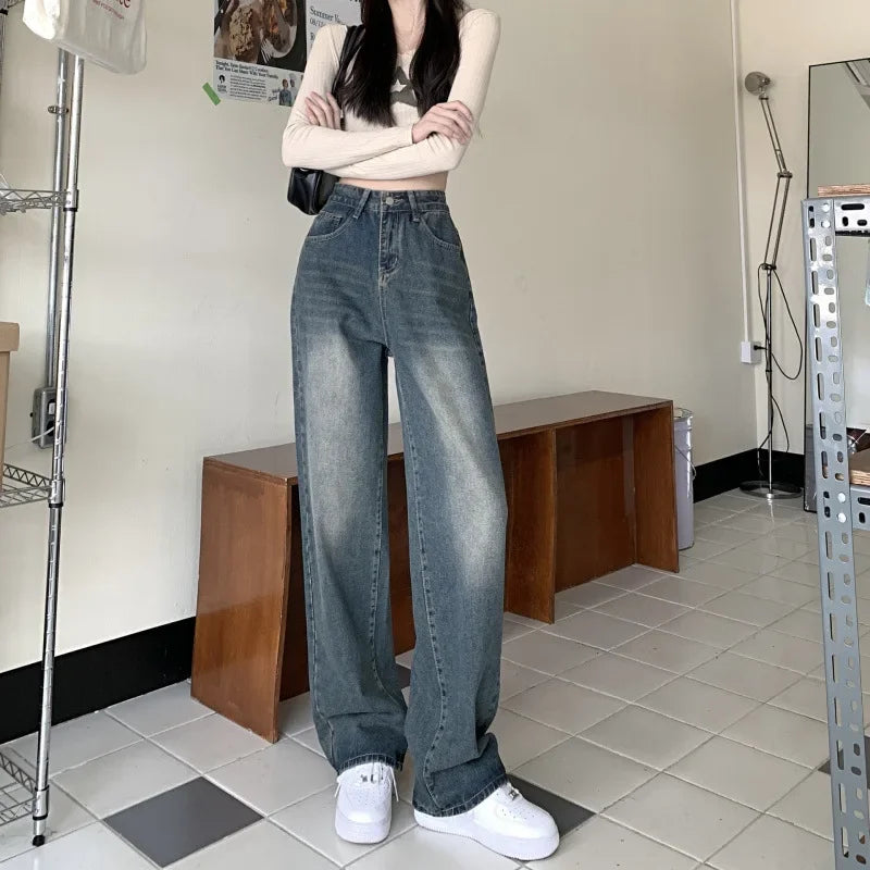 Baggy Jeans Damen | Weite Passform, Vintage Design | Langer Schnitt | 2
