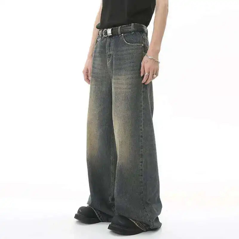 Baggy Jeans Herren, Hohe Taille, Lockere Passform | Retro Stil 1