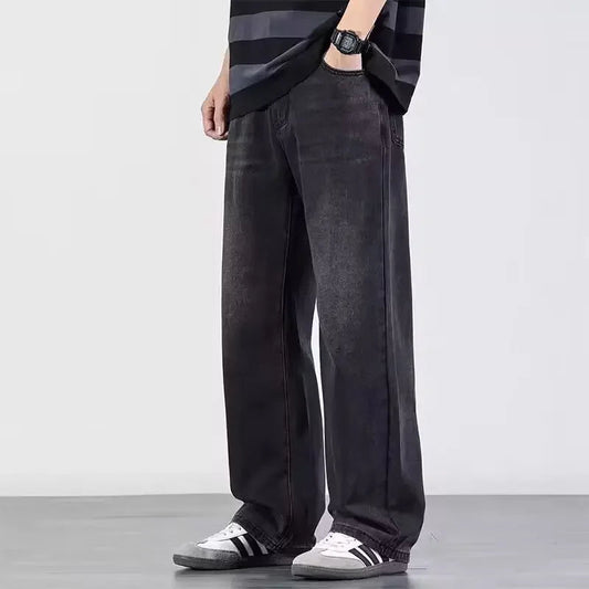Baggy Jeans Herren, Weite Beine, Retro-Stil | Bequem 0