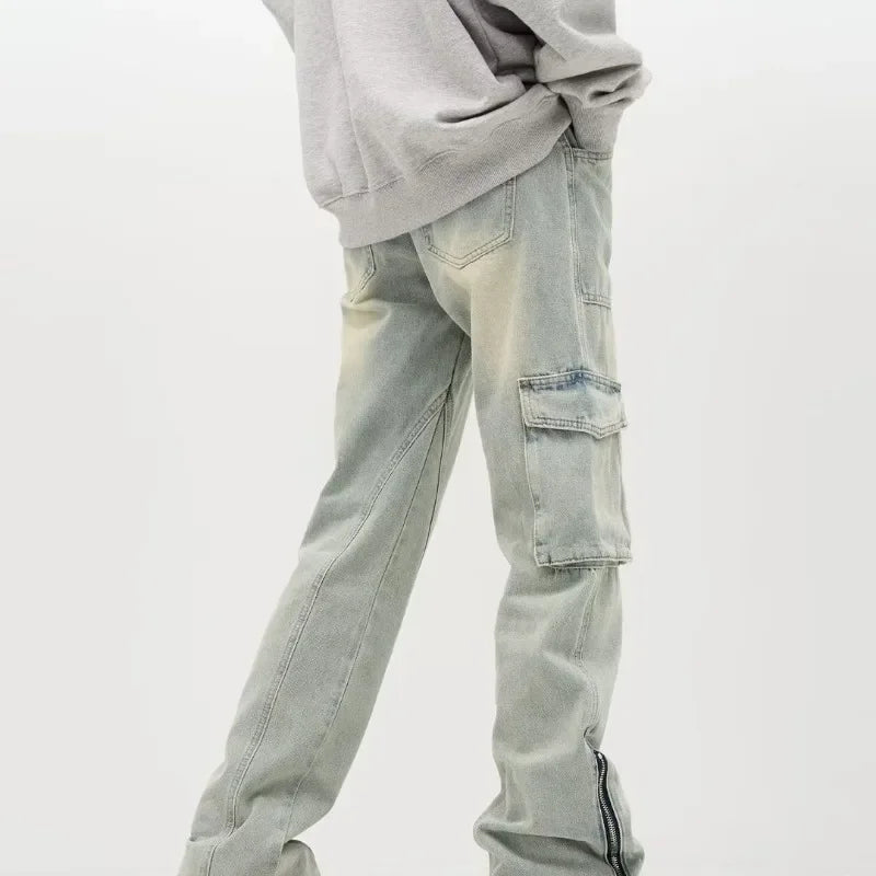 Baggy Jeans Herren, Weite Passform, Seitliche Reißverschlüsse | Urban Style 1