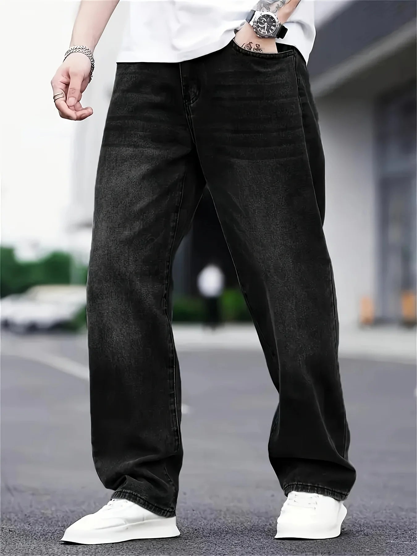 Baggy Jeans Herren | Relaxed Passform, Zeitloses Design | Lange Hose 1