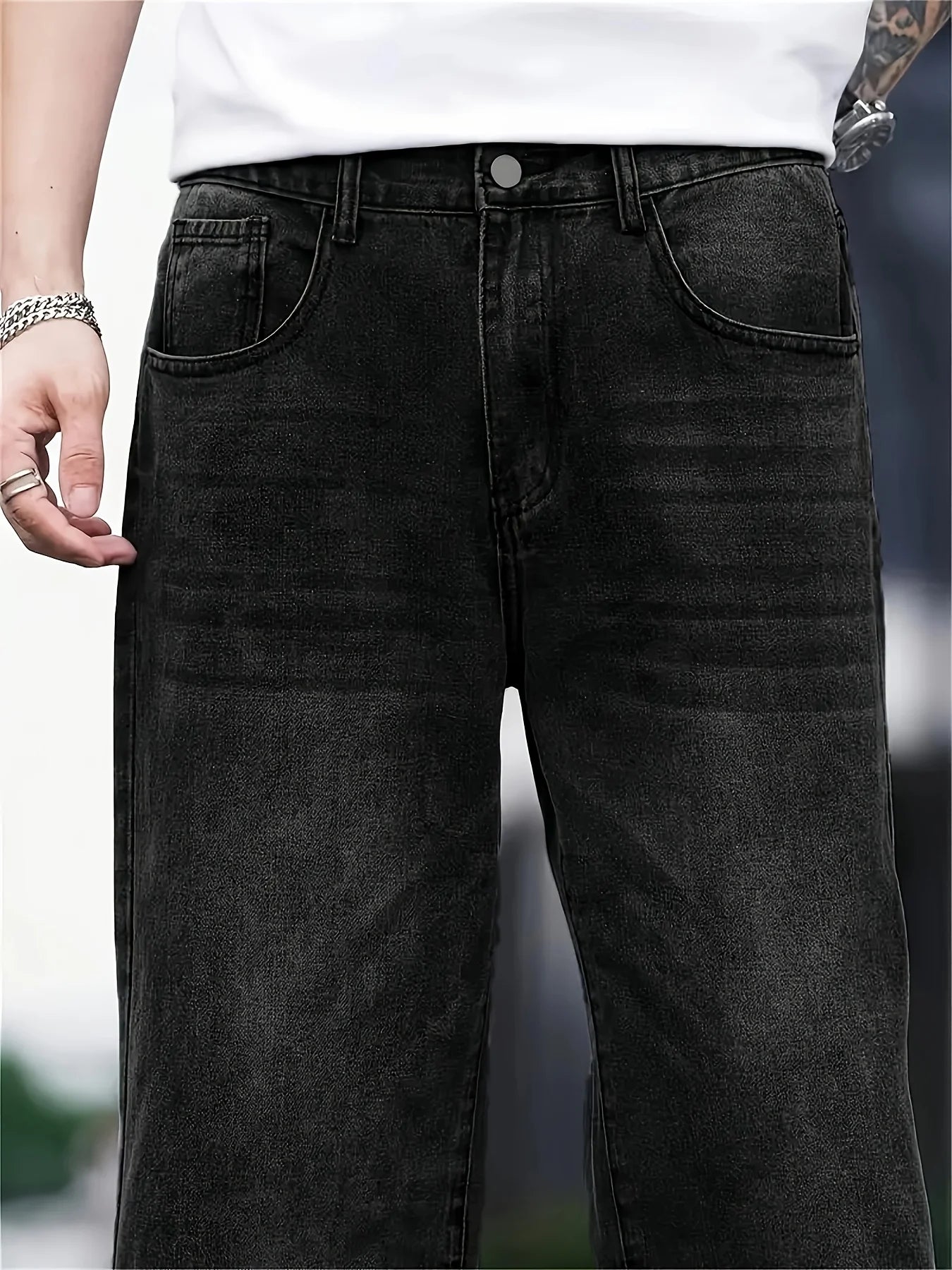 Baggy Jeans Herren | Relaxed Passform, Zeitloses Design | Lange Hose 4