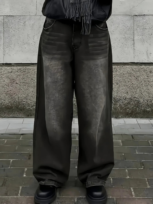 Baggy Jeans Herren | Weite Passform, Retro-Stil | Lange Hose 0