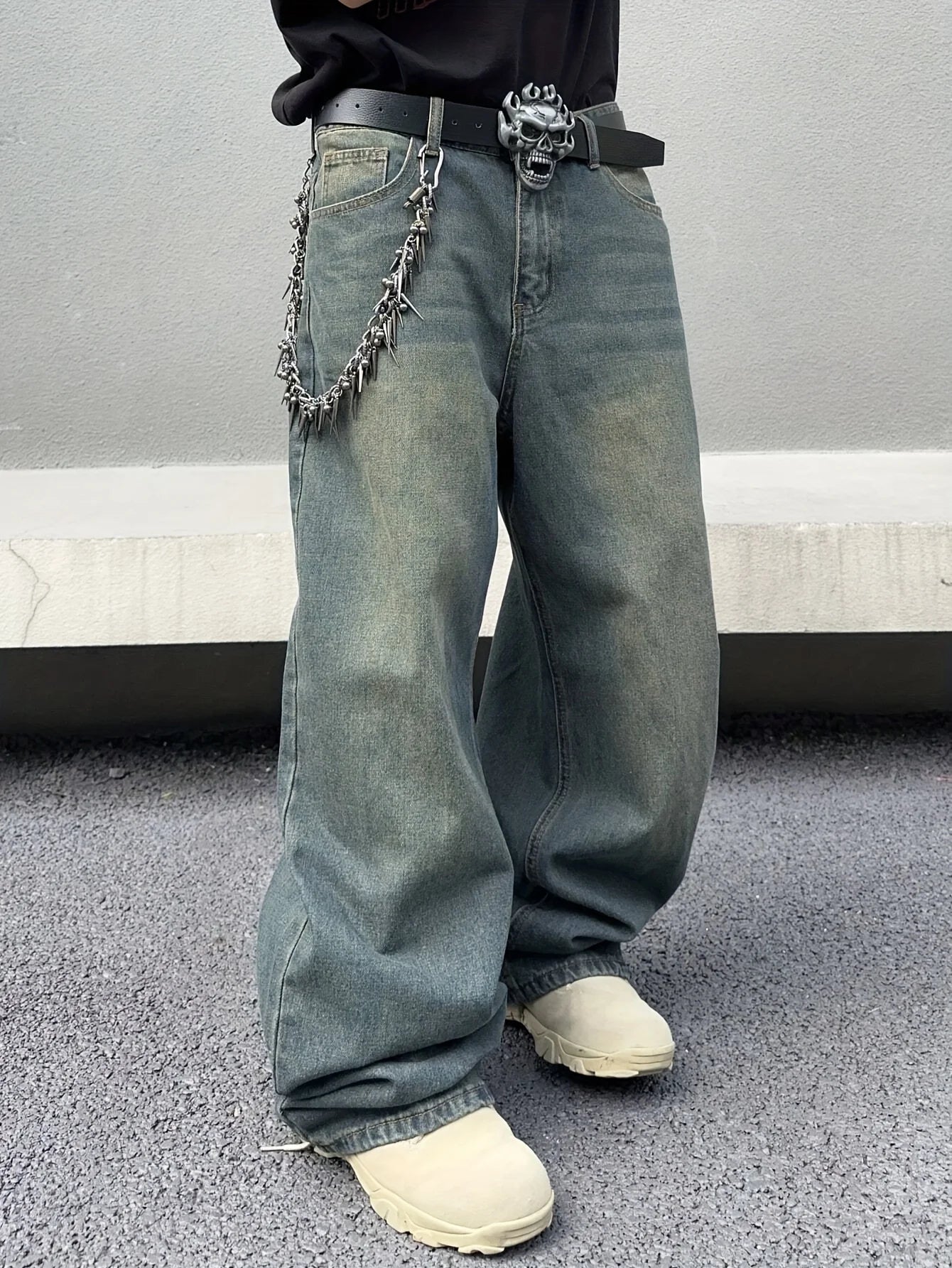 Baggy Jeans Herren | Weite Passform, Retro-Stil | Lange Hose 2