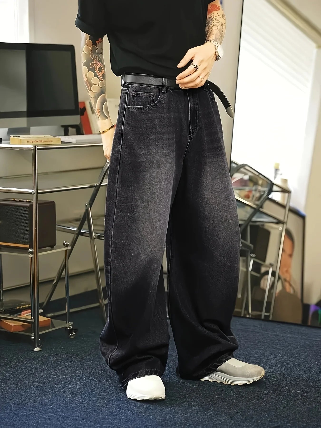 Baggy Jeans Herren | Weite Passform, Vintage-Wasch | Casual 4