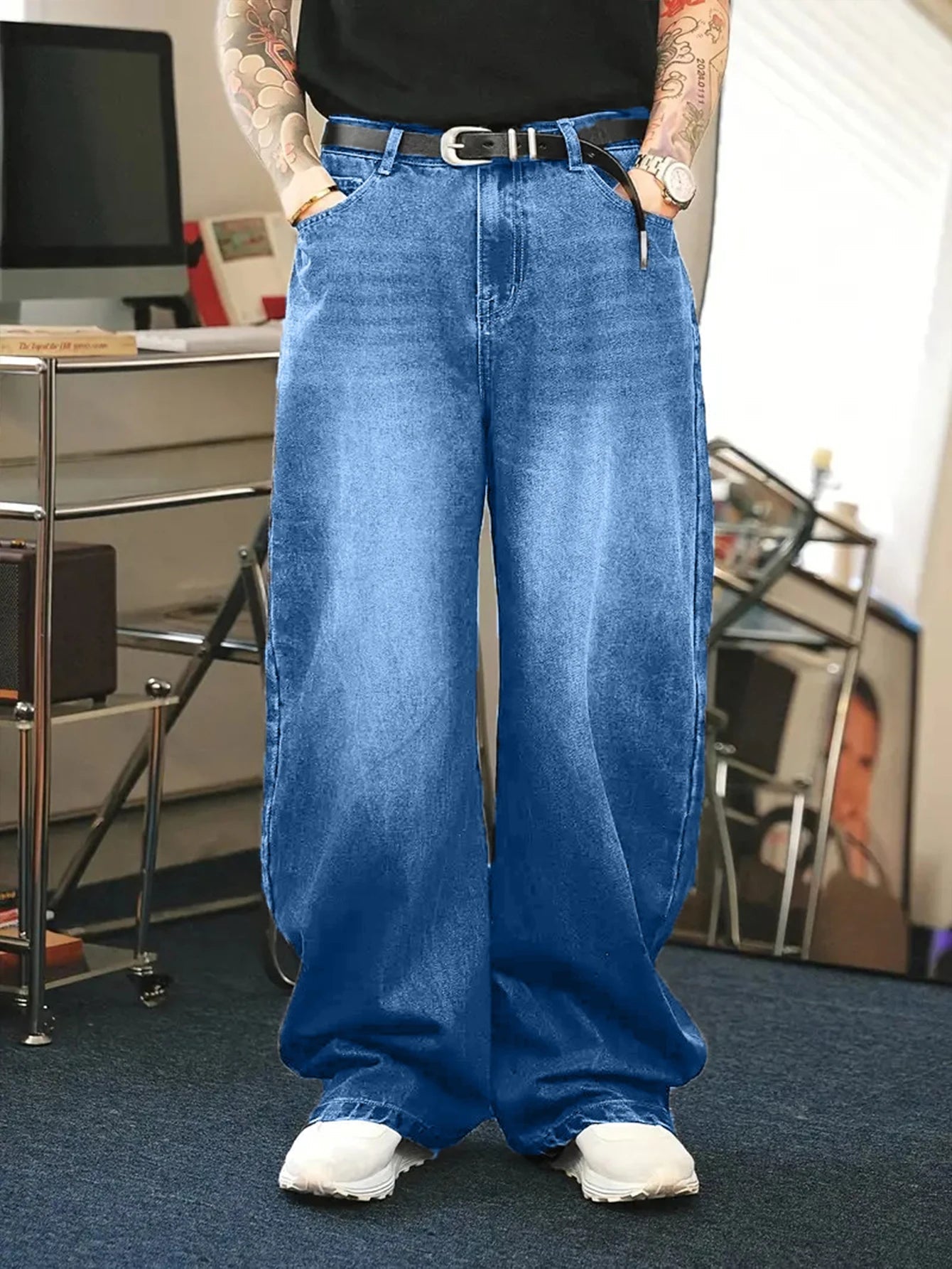 Baggy Jeans Herren | Weite Passform, Vintage-Wasch | Casual 5