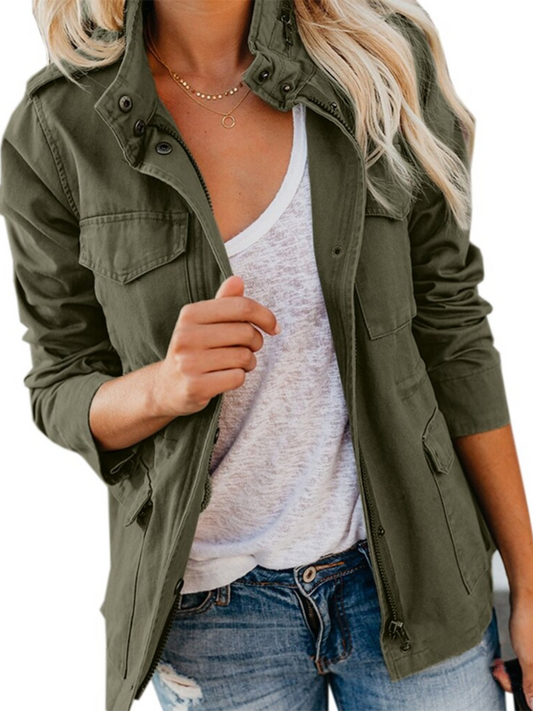 Baumwollmischjacke für Damen | Normale Passform 0
