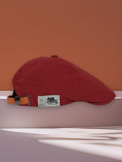 Beretique | Stylische Herren-Retro-Mütze aus hochwertigem Material für jede Gelegenheit | Rot
