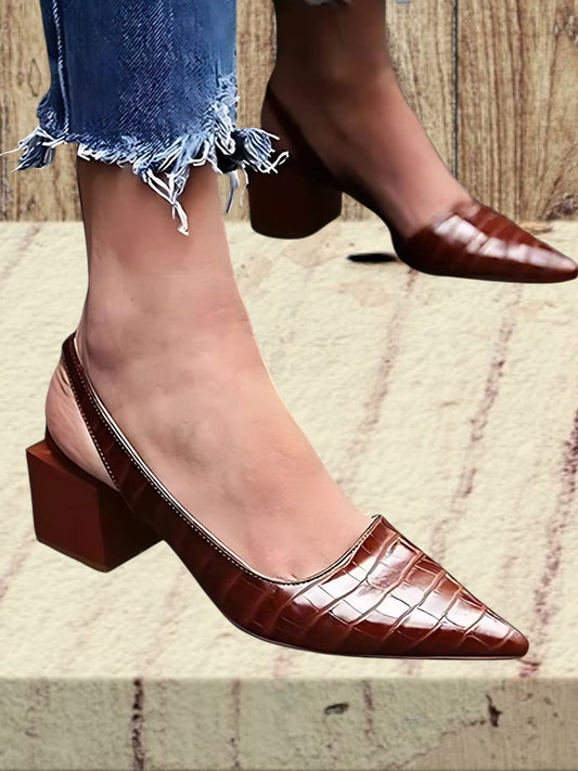 Chick Speced Toe Sandals für Frauen in Kunstleder 0