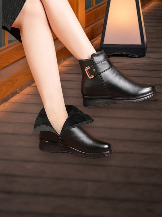 Clara | Orthopädische Stiefel für Damen mit Rutschfester Sohle & Ergonomischer Unterstützung | schwarz
