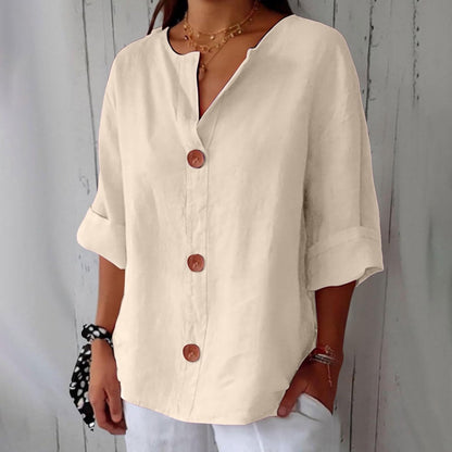 Bluse Damen | Lässig & Leicht mit V-Ausschnitt