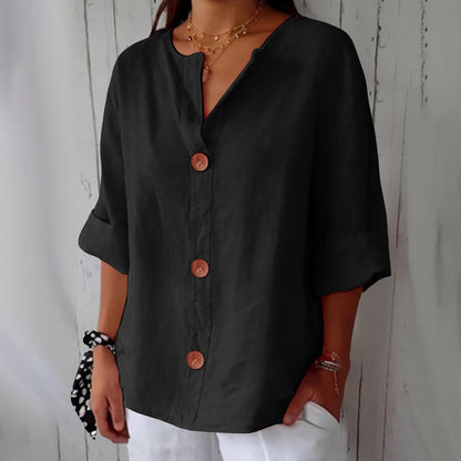 Bluse Damen | Lässig & Leicht mit V-Ausschnitt