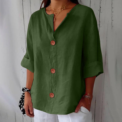 Bluse Damen | Lässig & Leicht mit V-Ausschnitt