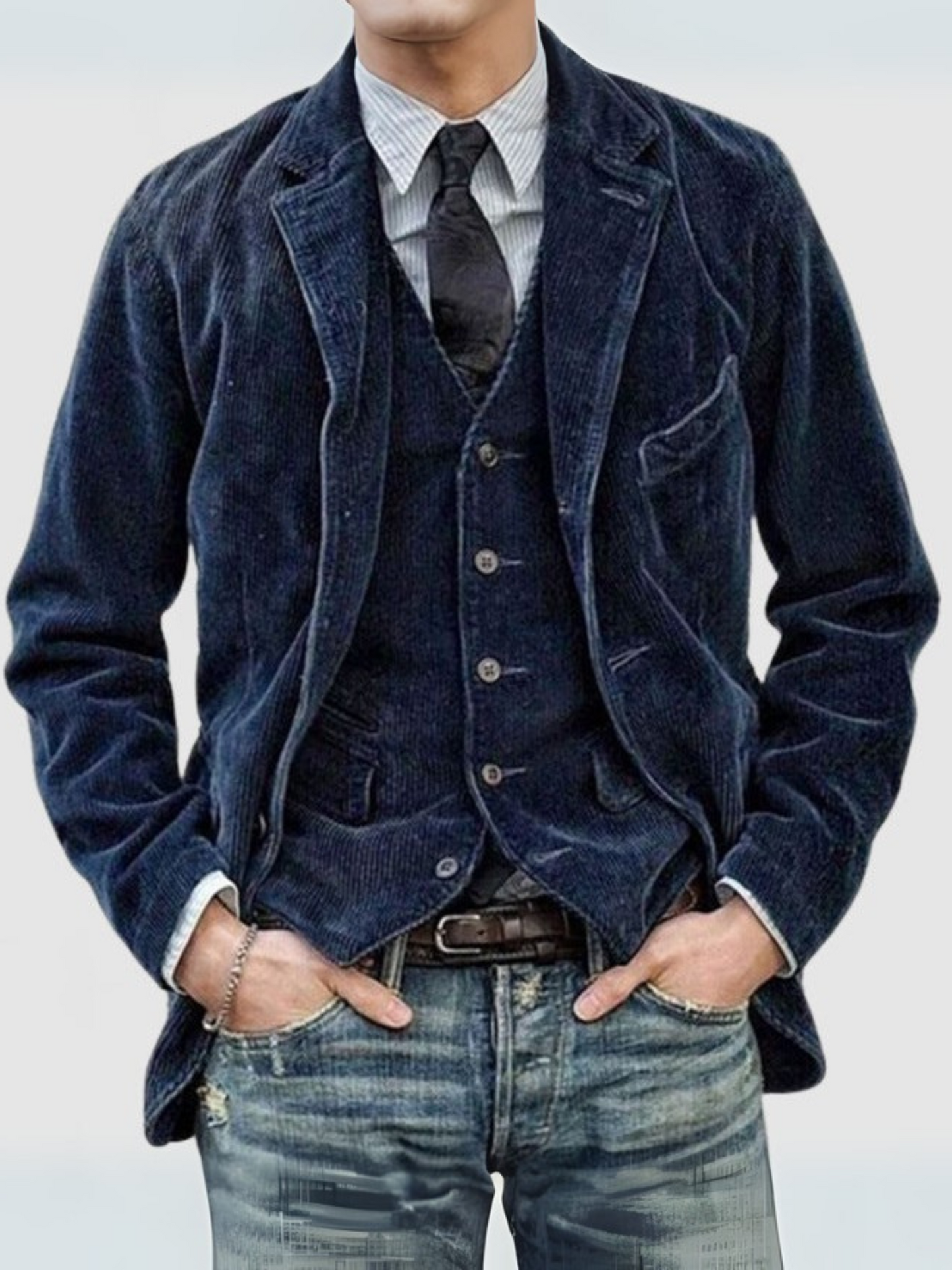 Cord-Blazer für Herren | Bequeme Passform 0