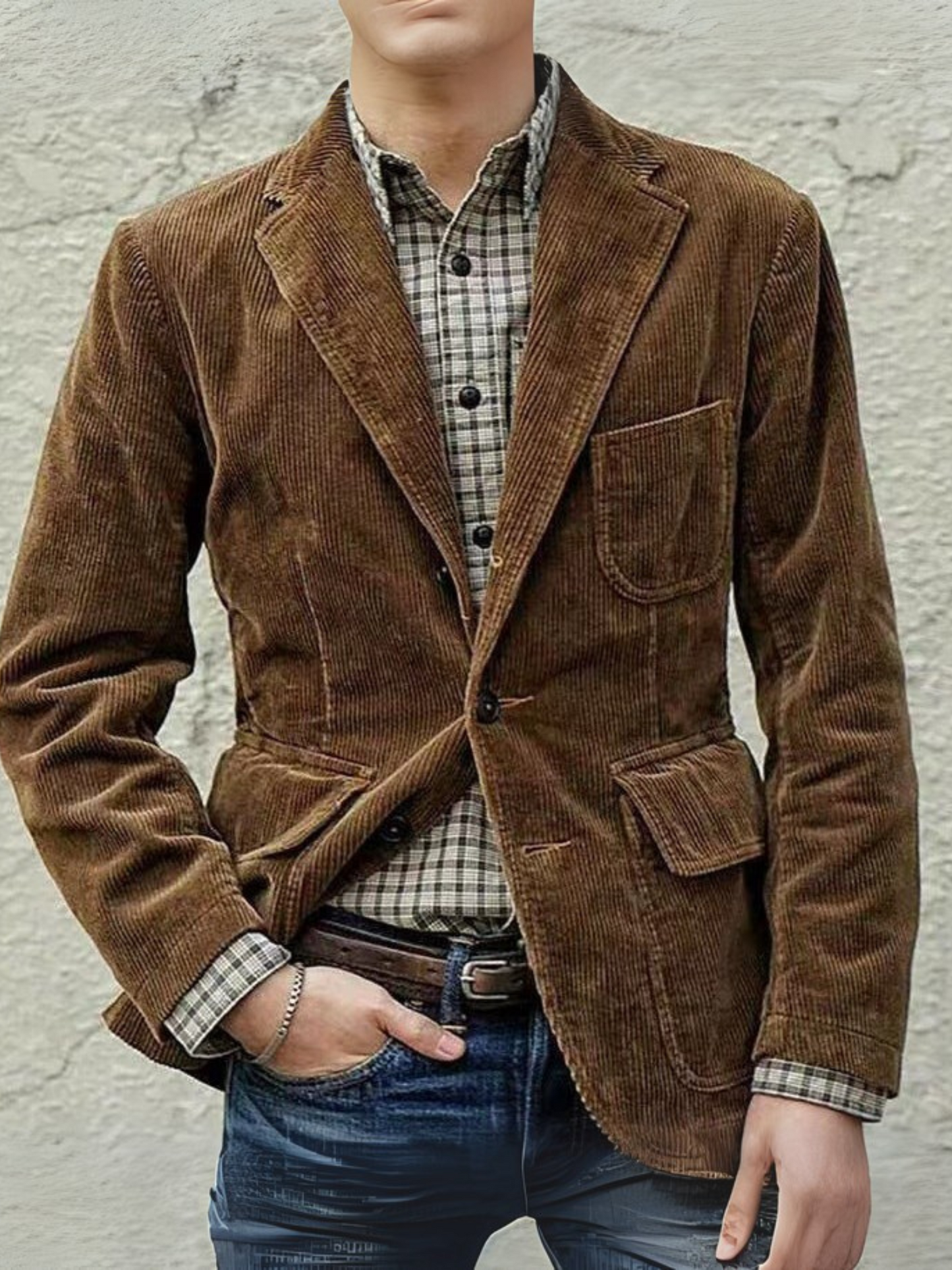 Cord-Blazer für Herren | Bequeme Passform 2