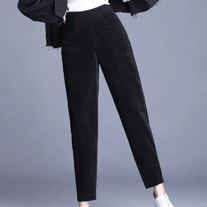 Cordhose für Damen | Elastischer Bund 2