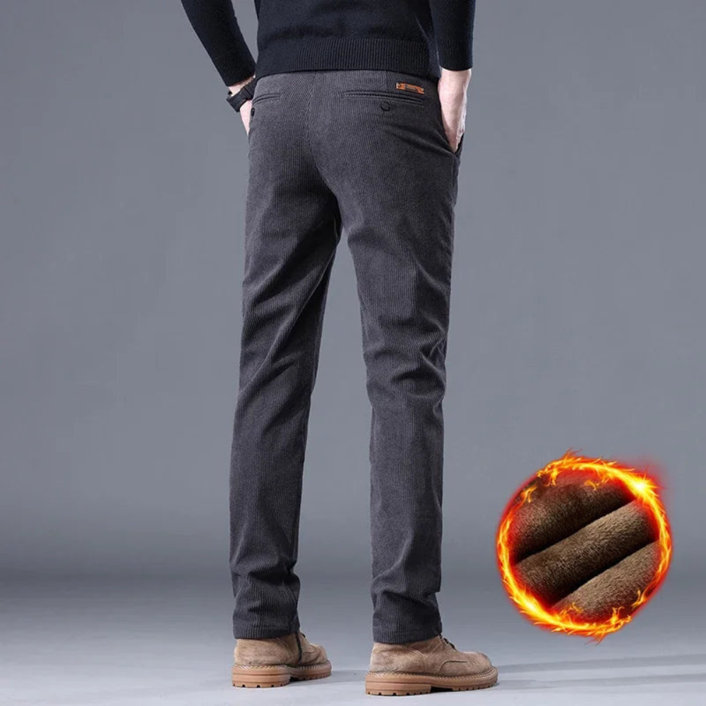 Cordhose für Herren, Fleece-Futter | Winter 1