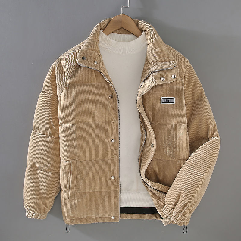 Cordjacke für Herren | Durchgehender Reißverschluss | Winter