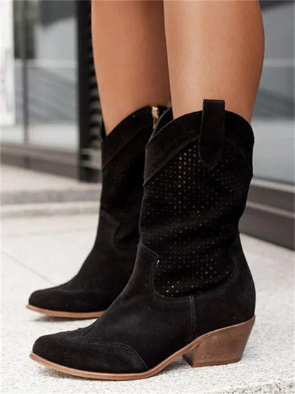 Cowboystiefel für Damen | Atmungsaktiv mit Reißverschluss 2