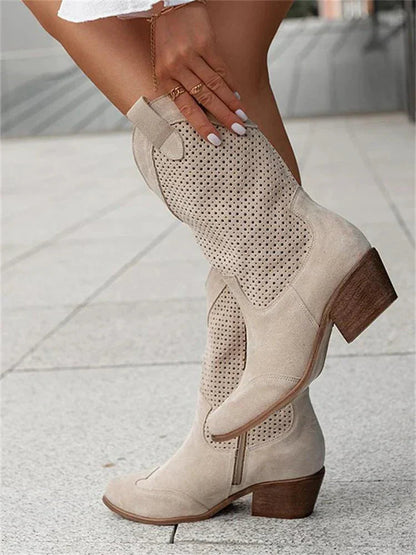 Cowboystiefel für Damen | Atmungsaktiv mit Reißverschluss 3