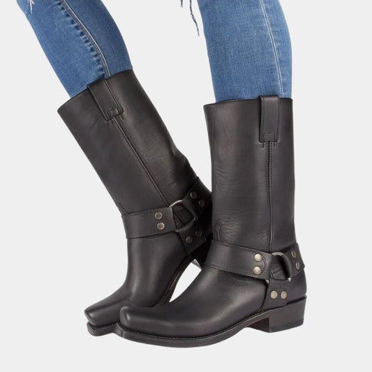 Cowboystiefel für Herren | Slim Fit Leder | Halbhohe Länge 0
