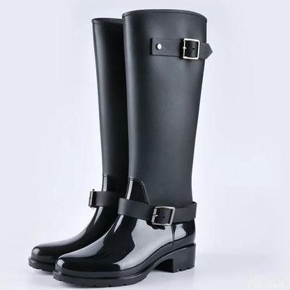 Damen-Gummistiefel | Wasserdicht mit Schnallen | Hoher Schaft 0