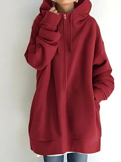 Damen-Kapuzenpullover mit Reißverschluss | mit Taschen 7