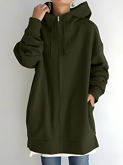 Damen-Kapuzenpullover mit Reißverschluss | mit Taschen 8