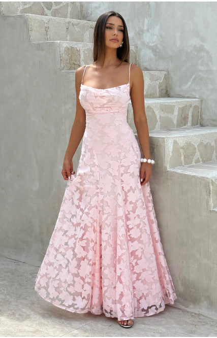 Damen Maxikleid mit floralen Spitzenapplikationen Echo Archiv 13