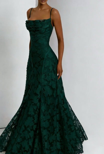 Damen Maxikleid mit floralen Spitzenapplikationen Echo Archiv 17