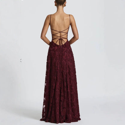Damen Maxikleid mit floralen Spitzenapplikationen Echo Archiv 2