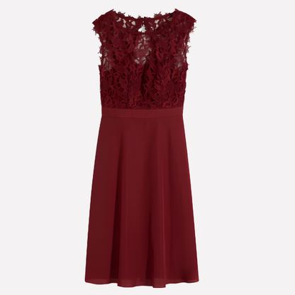 Mini Kleid Damen | Spitzenbesatz & Eleganter A-Linien-Schnitt