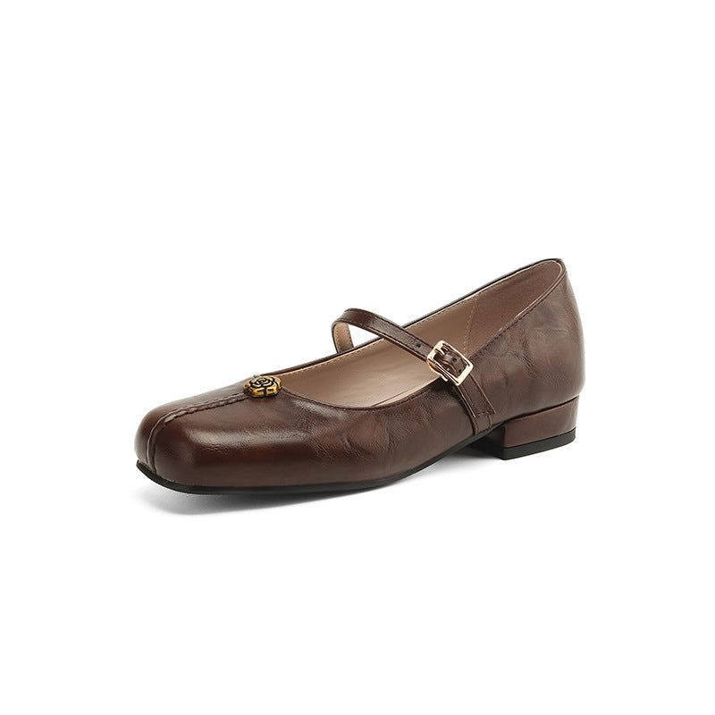 Damen Schuhe Flach mit Praktischen Riemen | Vielseitig 0