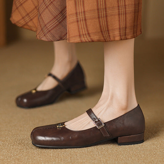 Damen Schuhe Flach mit Praktischen Riemen | Vielseitig 1