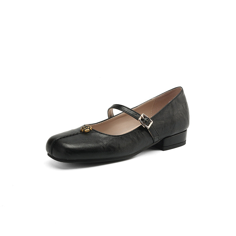 Damen Schuhe Flach mit Praktischen Riemen | Vielseitig 3