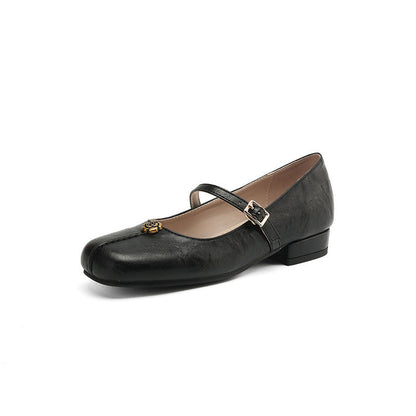 Damen Schuhe Flach mit Praktischen Riemen | Vielseitig 3