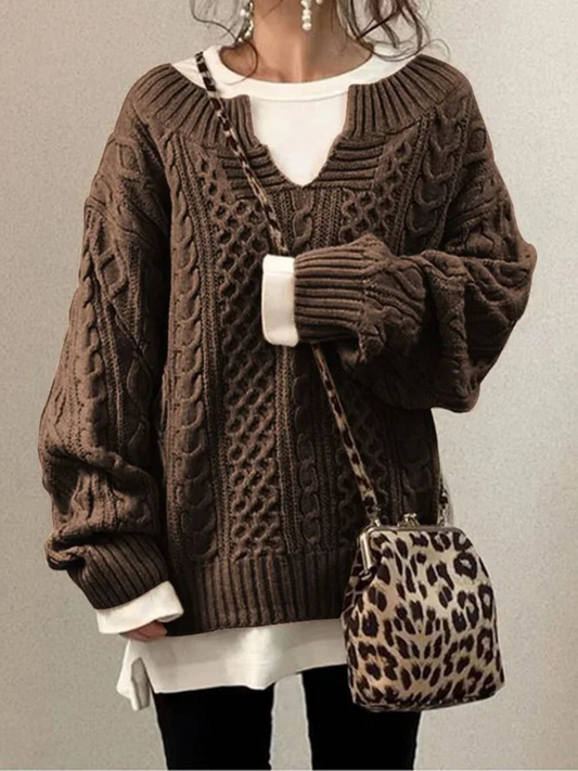 Damen Strick-Sweatshirt | Lockere Passform 0