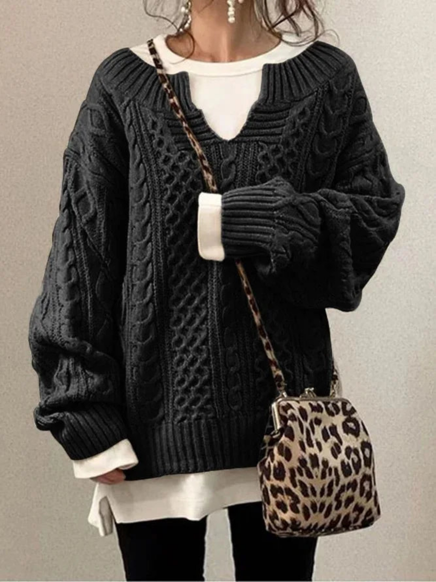 Damen Strick-Sweatshirt | Lockere Passform 3