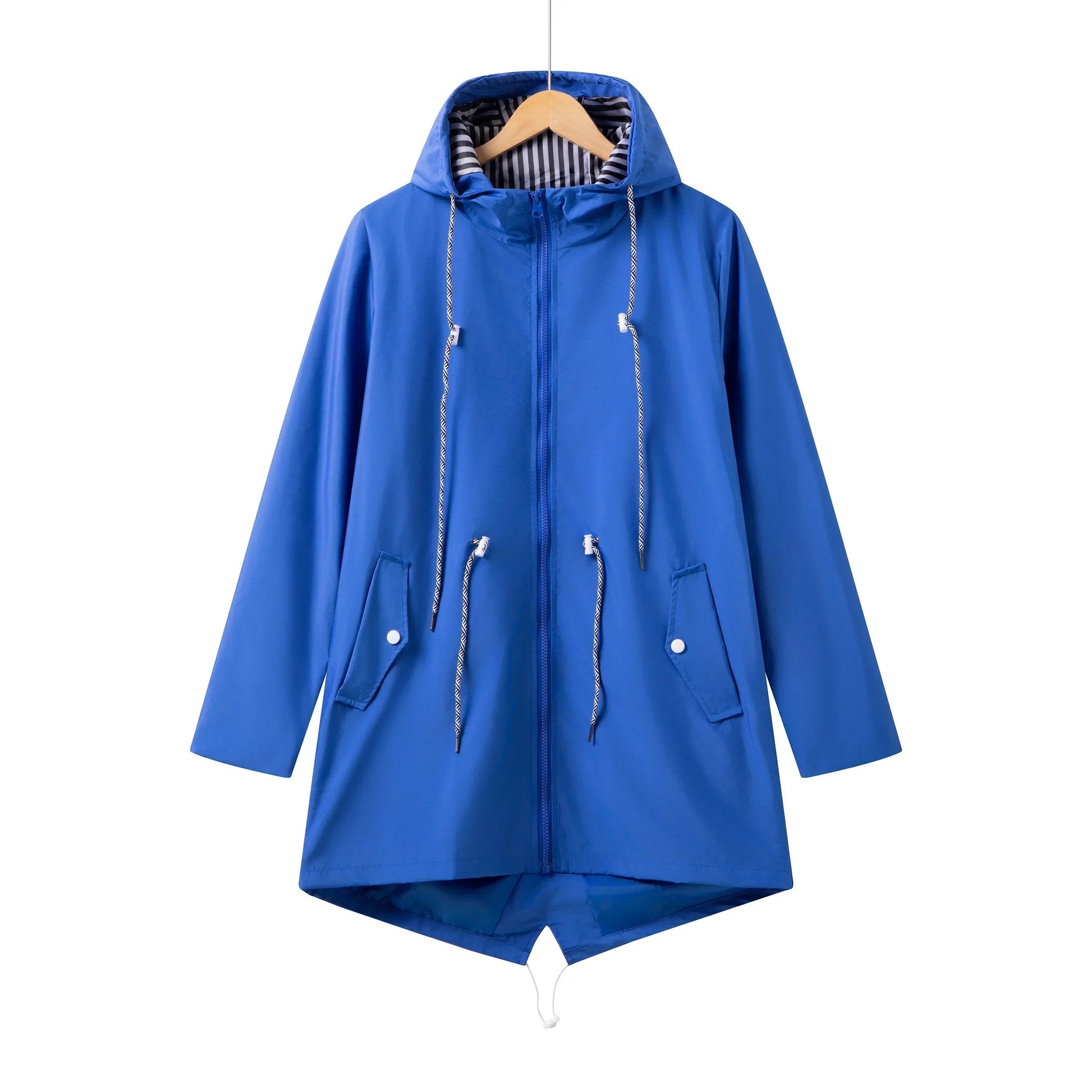 Damen Trenchcoat Wasserabweisend Mit Kapuze | Lang 0