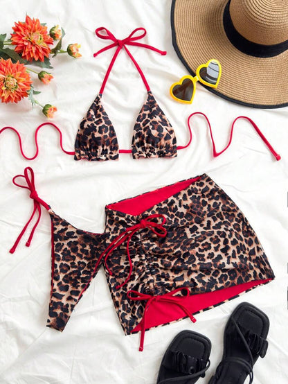 Damen Triangel-Bikini-Set mit rüschenfreien Details und Wickelrock Echo Archiv 7