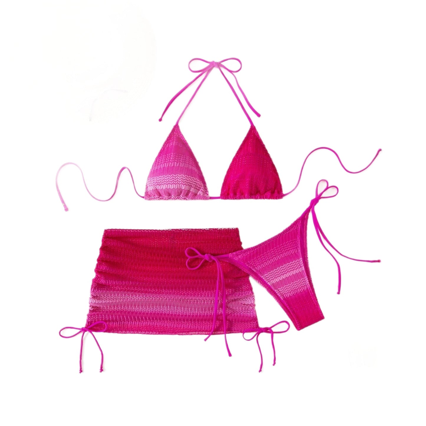 Damen Triangel-Bikini mit kombinierbarem Wickelrock Echo Archiv 5