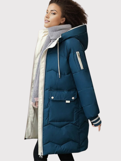 Damen Winterparka | Lang, mit Kapuze