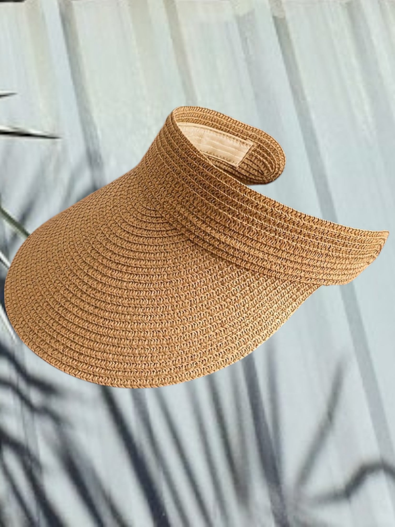 Damen faltbare breite Krempe Sonnenvisier - tragbarer UV -Schutz 1