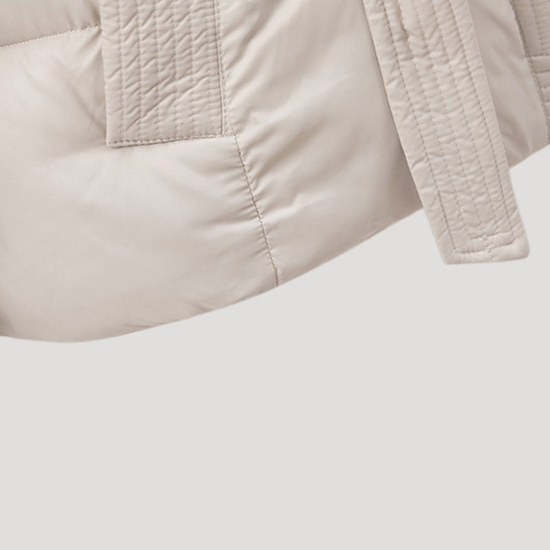 Damenjacke, Gepolstert, Mit Kapuze und Gürtel | Kurze Passform 5