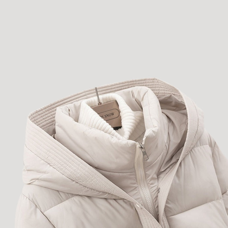 Damenjacke, Gepolstert, Mit Kapuze und Gürtel | Kurze Passform 6