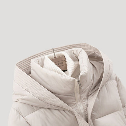 Damenjacke, Gepolstert, Mit Kapuze und Gürtel | Kurze Passform 6