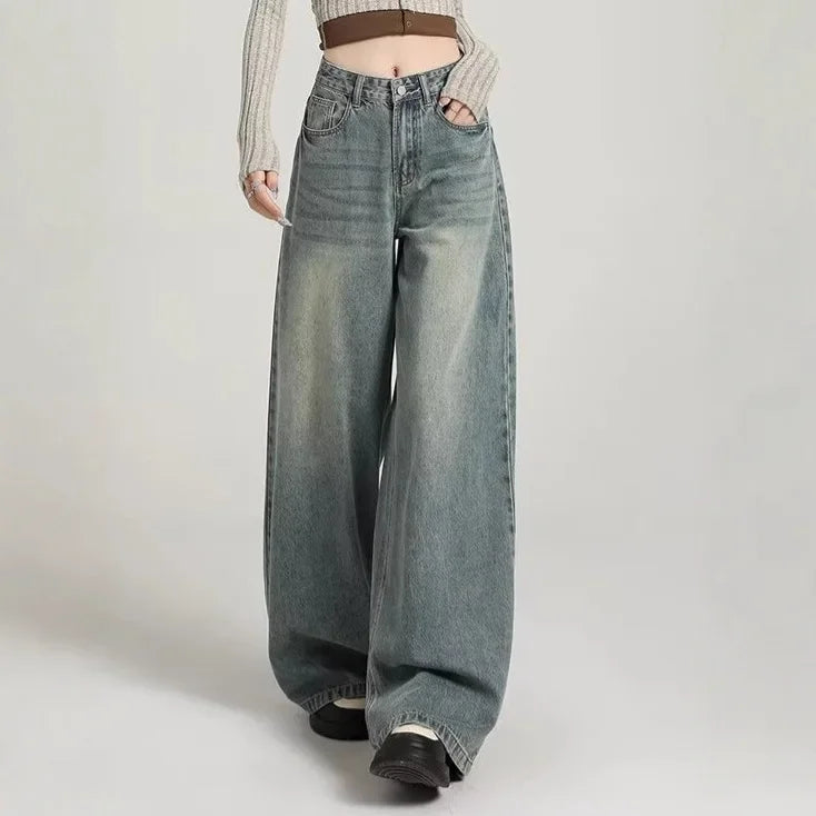 Damenjeans, Hohe Taille, Relaxed Fit | Lange Hose 1